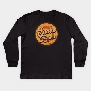 Vintage Smoke Band Kids Long Sleeve T-Shirt